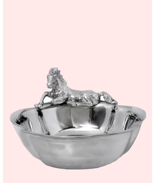 Designs Aluminum Figural Horse Bowl