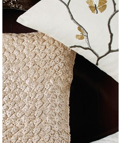 CLOSEOUT! Metallic Knit Decorative Pillow