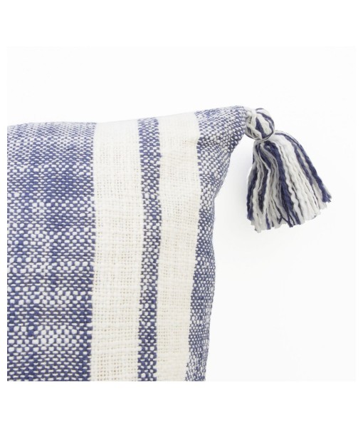 Sophia Stripe Printed Corner Tassel Pillow  20