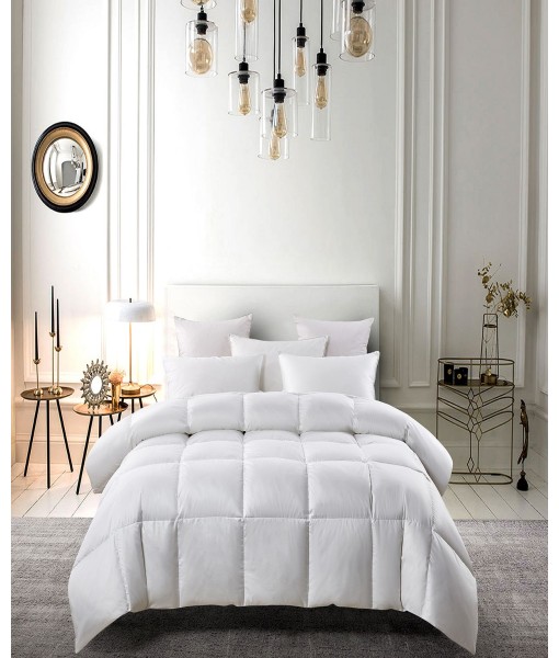 White Down Fiber & Feather Light Warmth Comforter  Twin