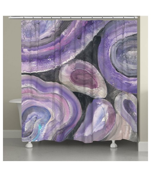 Purple Geode Shower Curtain