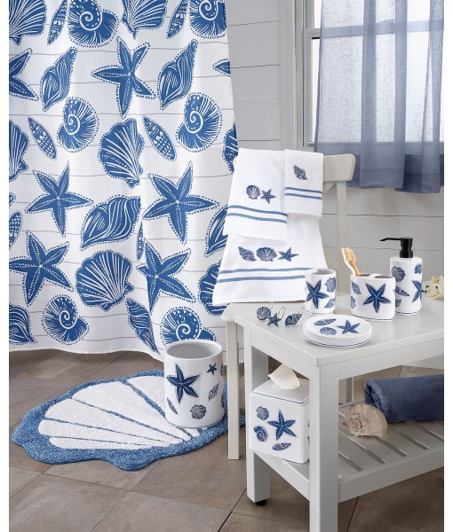 Ibiza Shower Curtain and Hook Set  13 Pieces