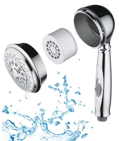 AquaCare By Hotel Spa 7-Setting Filtered Handheld Shower Head