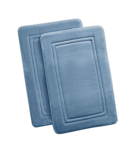 Antimicrobial Memory Foam Bath Rug  Set of 2