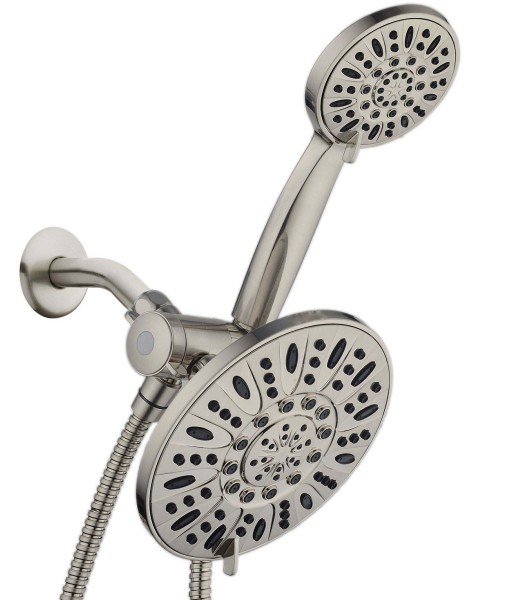 High-Pressure 48-Setting Shower Head Combo with Extra-long 6 Foot Hose