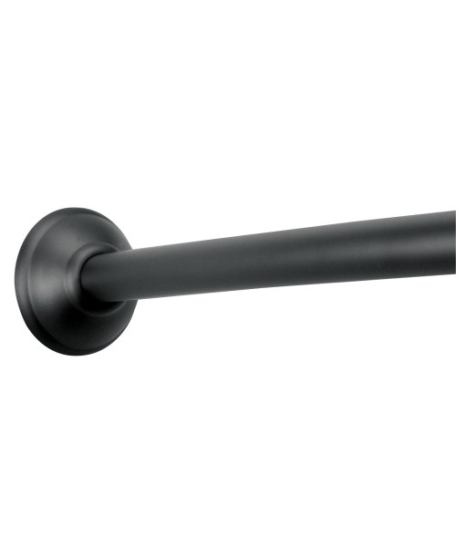 Curved Matte Black Shower Curtain Rod 41