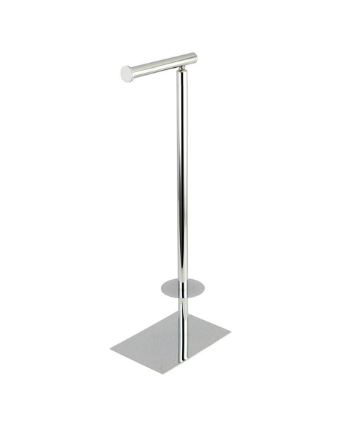 Claremont Dual Freestanding Toilet Paper Stand in Polished Chrome