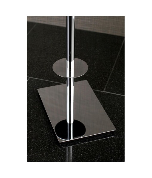 Claremont Dual Freestanding Toilet Paper Stand in Polished Chrome