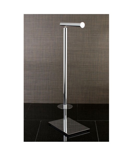 Claremont Dual Freestanding Toilet Paper Stand in Polished Chrome