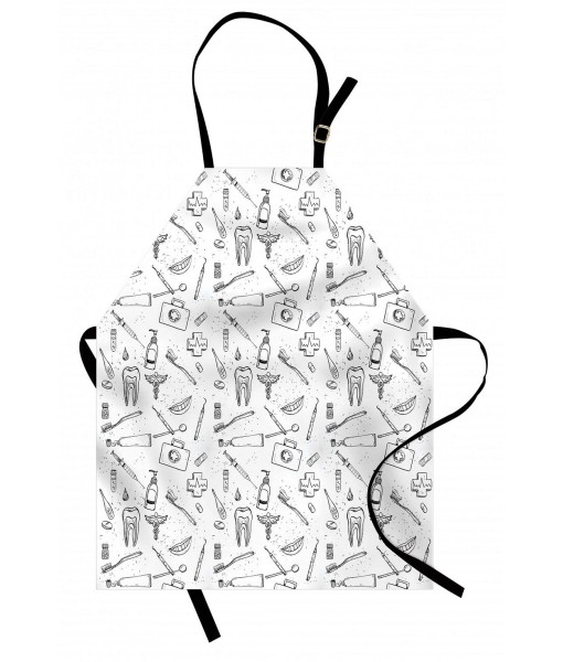 Whimsical Doodle Sketch Apron